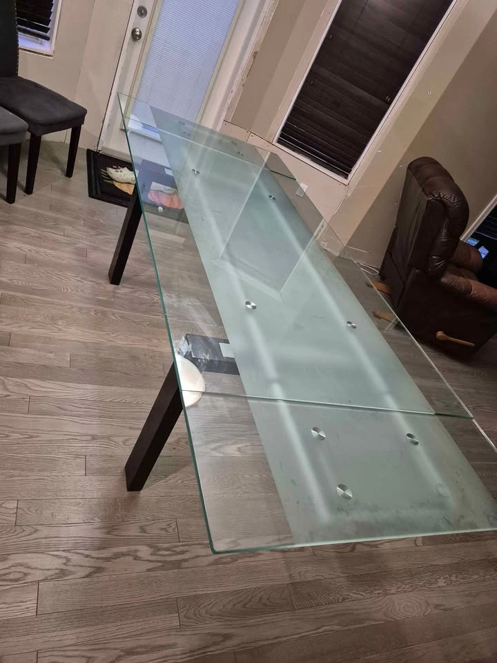 Extendable Glass Dining Table, Coffee Table and Side Table set - photo 4