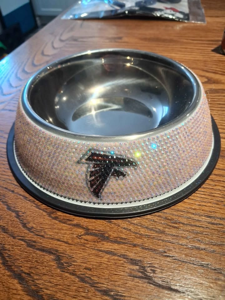 The Memory Company NFL Falcons Bling Pet Bowl - Never Used - photo 2