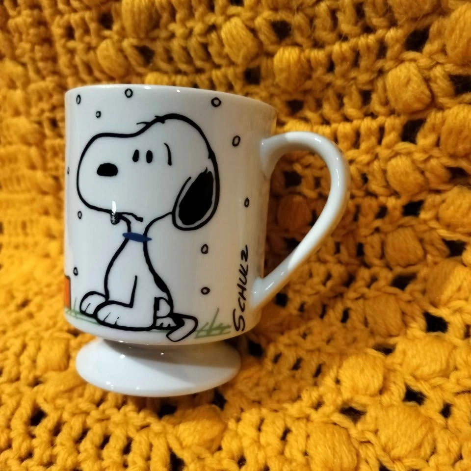 Vintage 50s Snoopy Mug "I hate It When It Snows On My French Toa - photo 2