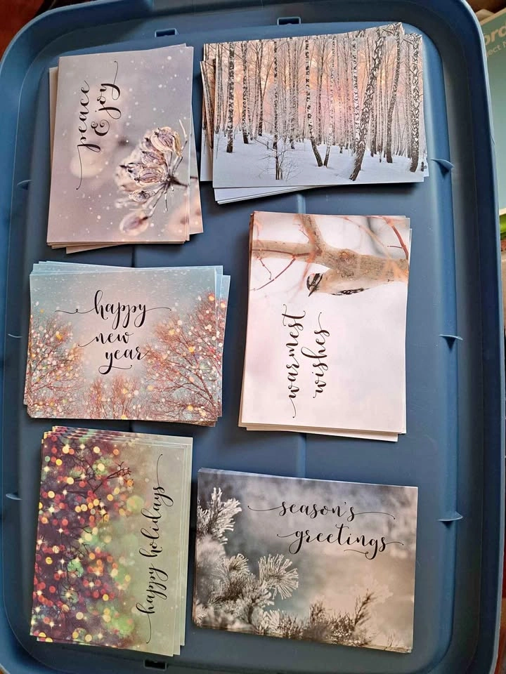 Set of 45 Holiday Cards with Envelopes