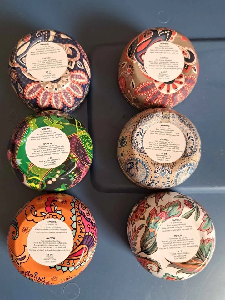 Scented Candles in Tins (6 assorted) - photo 3