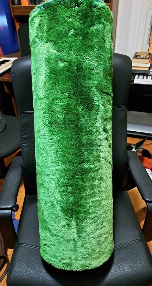 Big Green Cylinder Back Support Pillow