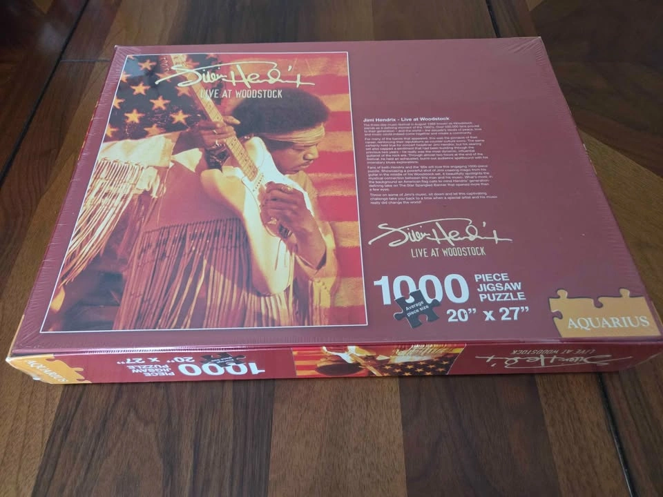 Sealed Jimi Hendrix Woodstock 1000 Piece Jigsaw Puzzle - photo 2