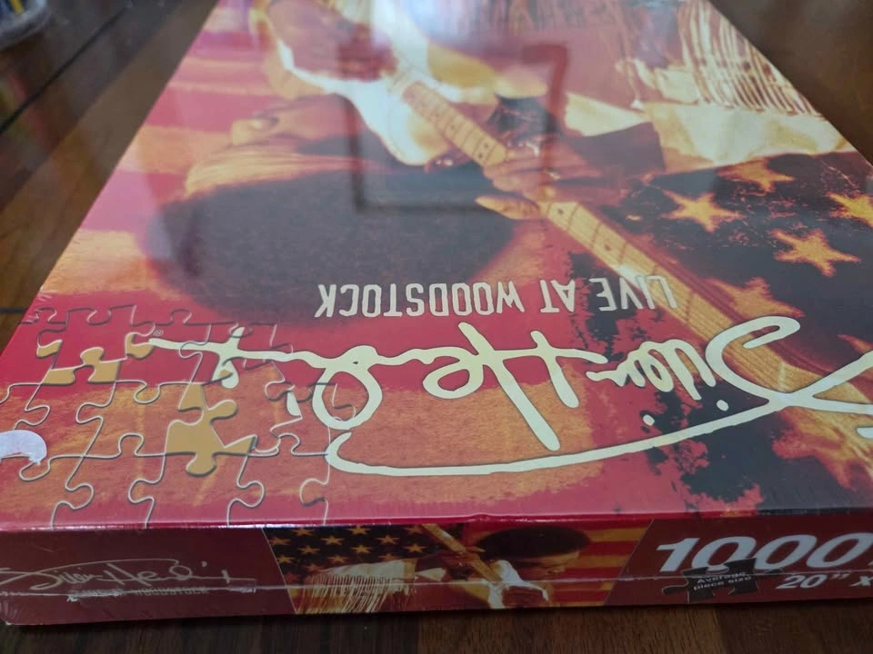 Sealed Jimi Hendrix Woodstock 1000 Piece Jigsaw Puzzle - photo 3