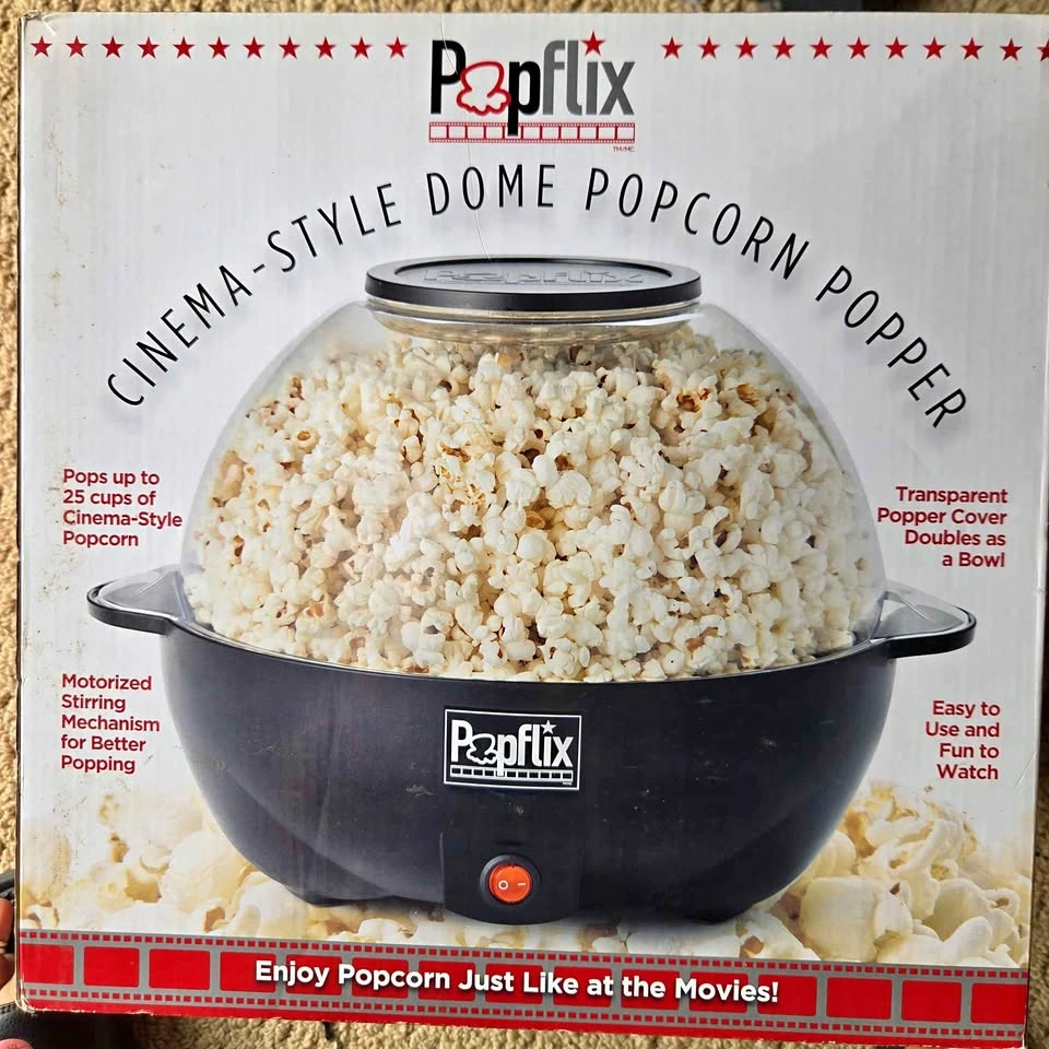 Popflix Cinema-Style Dome Popcorn Popper