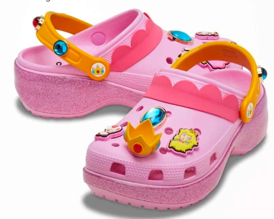 NEW! Crocs Super Mario Princess Peach Classic Clog - photo 4