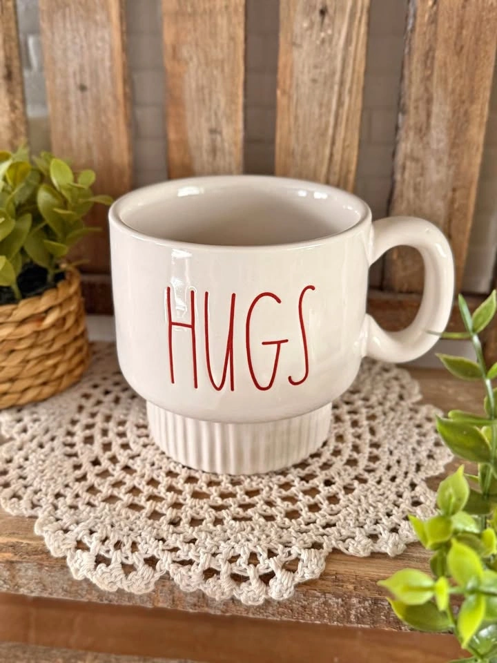 Rae Dunn Hugs Mug