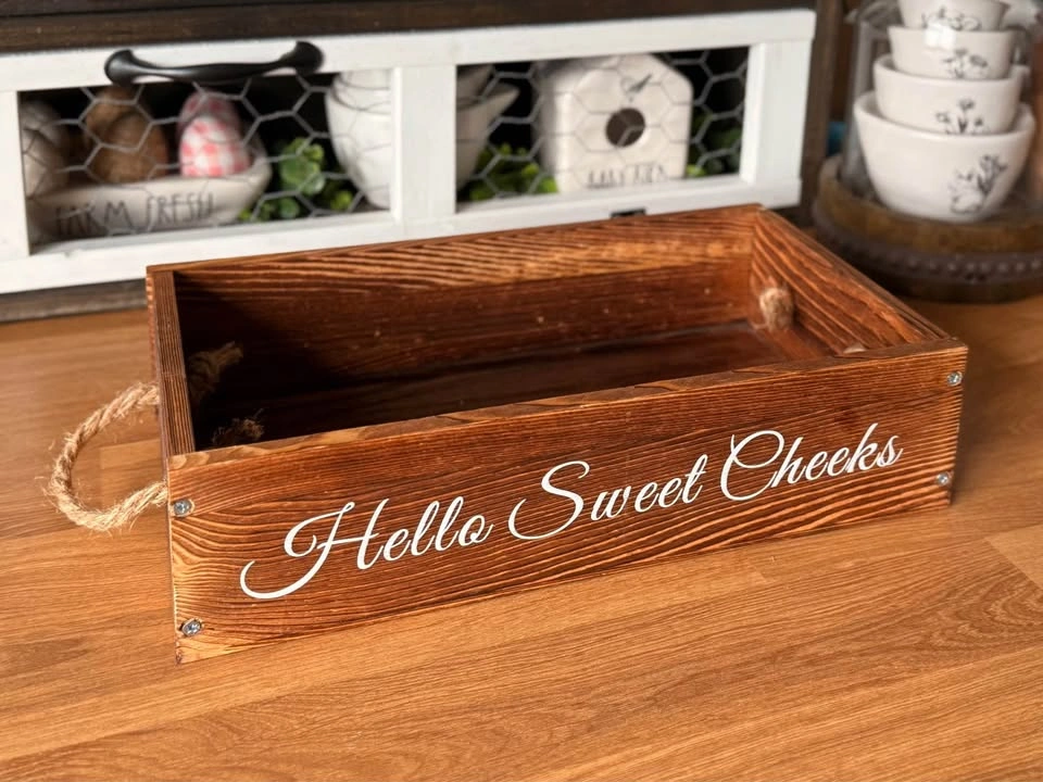 Wooden Bath Storage Organizer Box - photo 2
