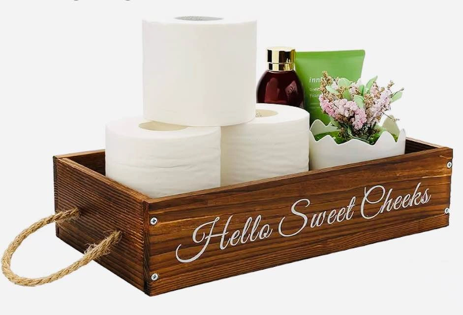 Wooden Bath Storage Organizer Box - photo 4