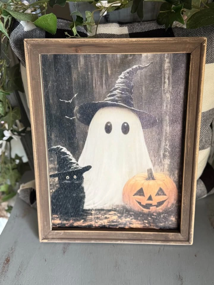 Rustic Farmhouse Ghost Canvas Fall Decor 11x14” ($15/each) - photo 5