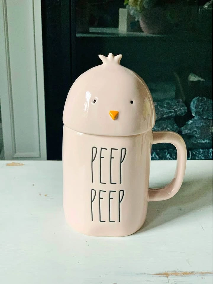 Rae Dunn Pink Chick Mug