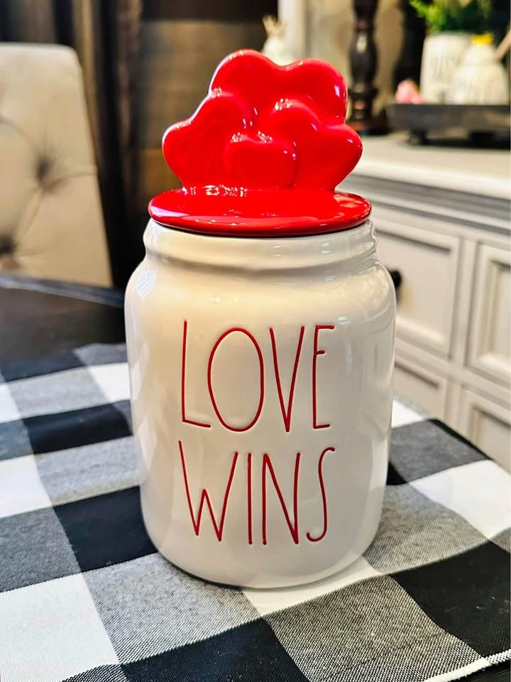 Rae Dunn Love Wins Mini Canister ♥️