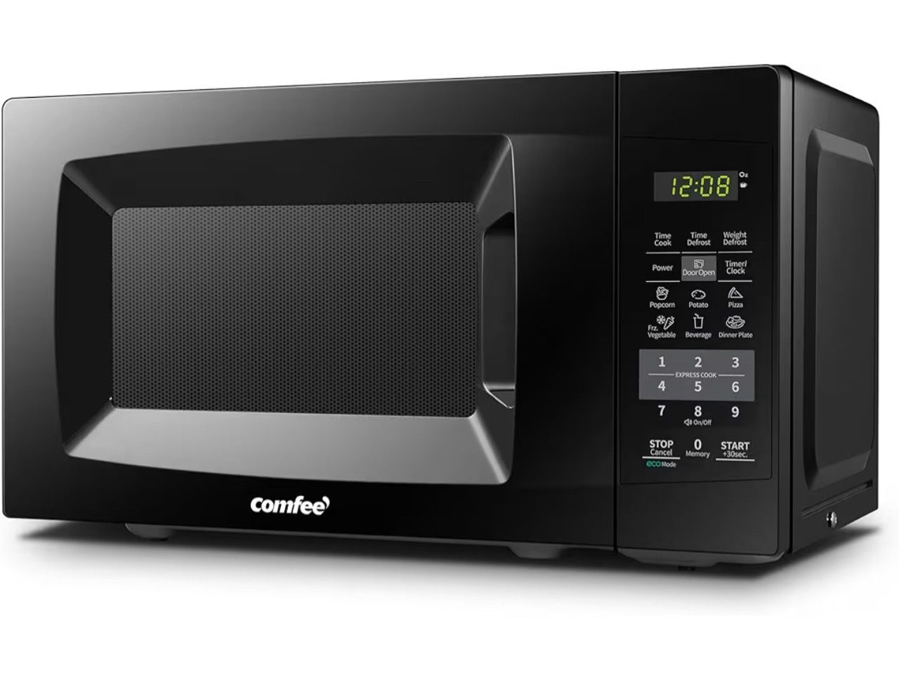 COMFEE' Countertop Microwave, 700W, Black