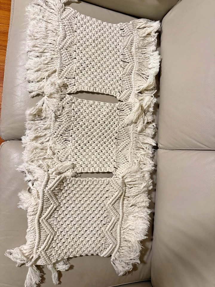 Boho Macrame Placemats