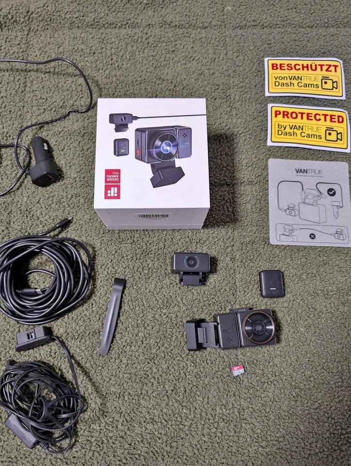 Dashcam Vantrue E2 2.7k FRONT & 2.7k REAR