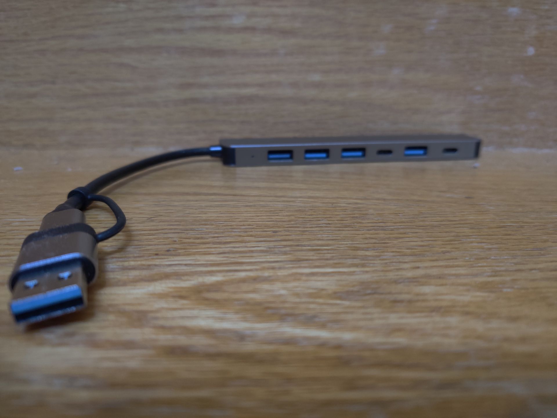 USB Hub with Cable Silver - photo 2