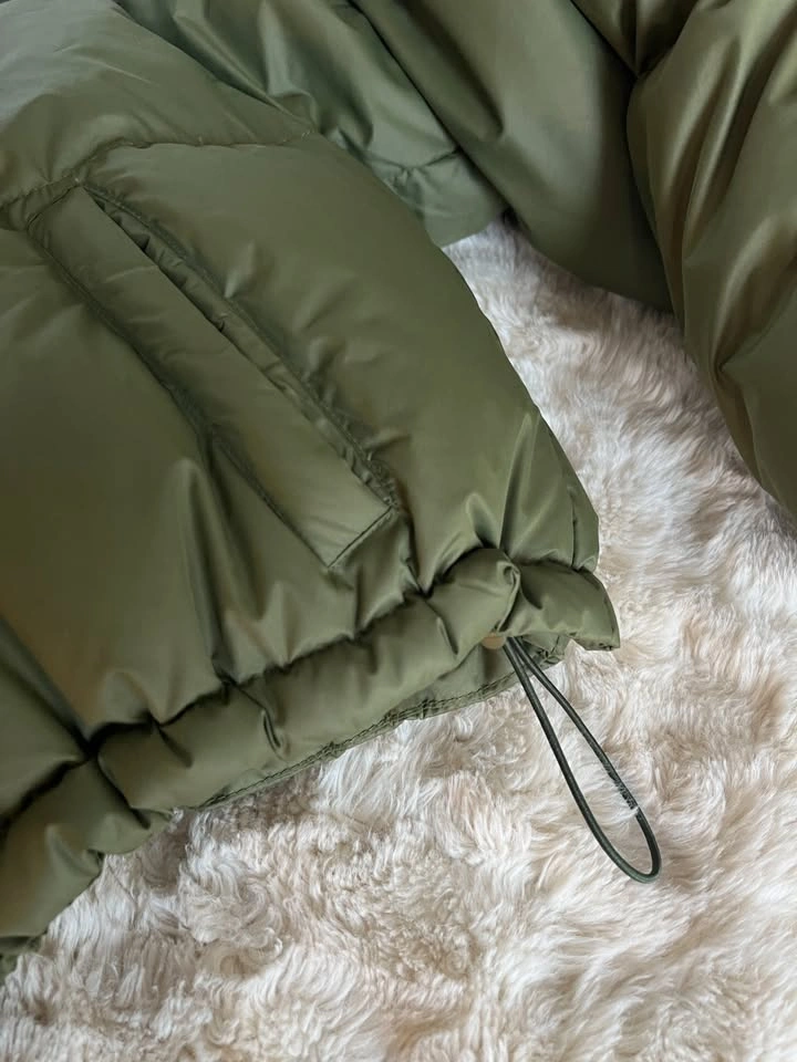 OAK + FORT Olive Green Down Puffer Jacket XS - photo 3