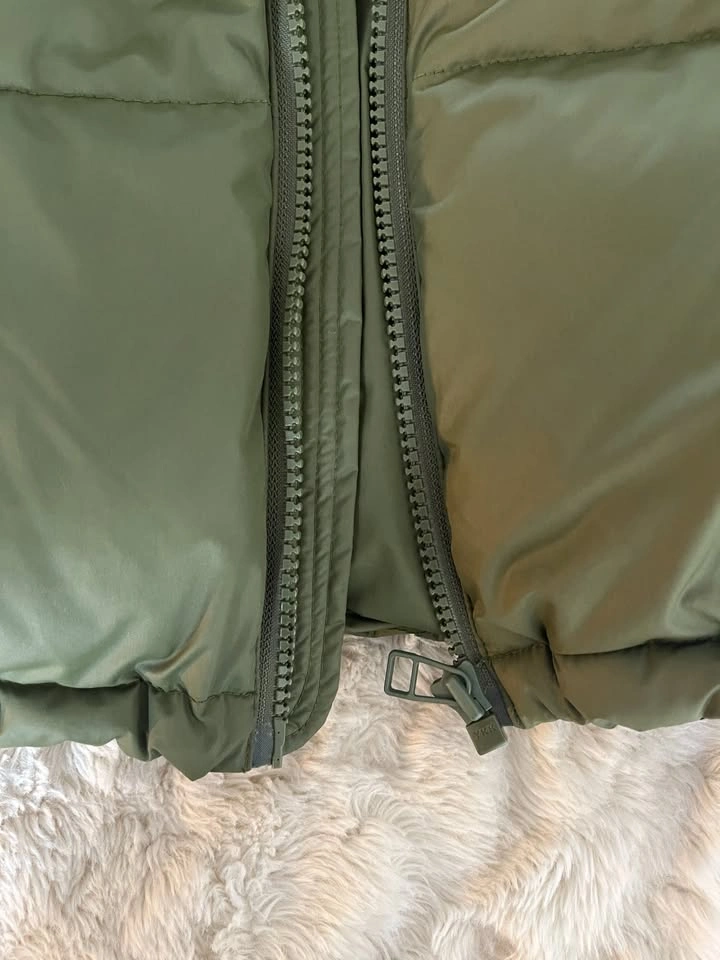 OAK + FORT Olive Green Down Puffer Jacket XS - photo 5