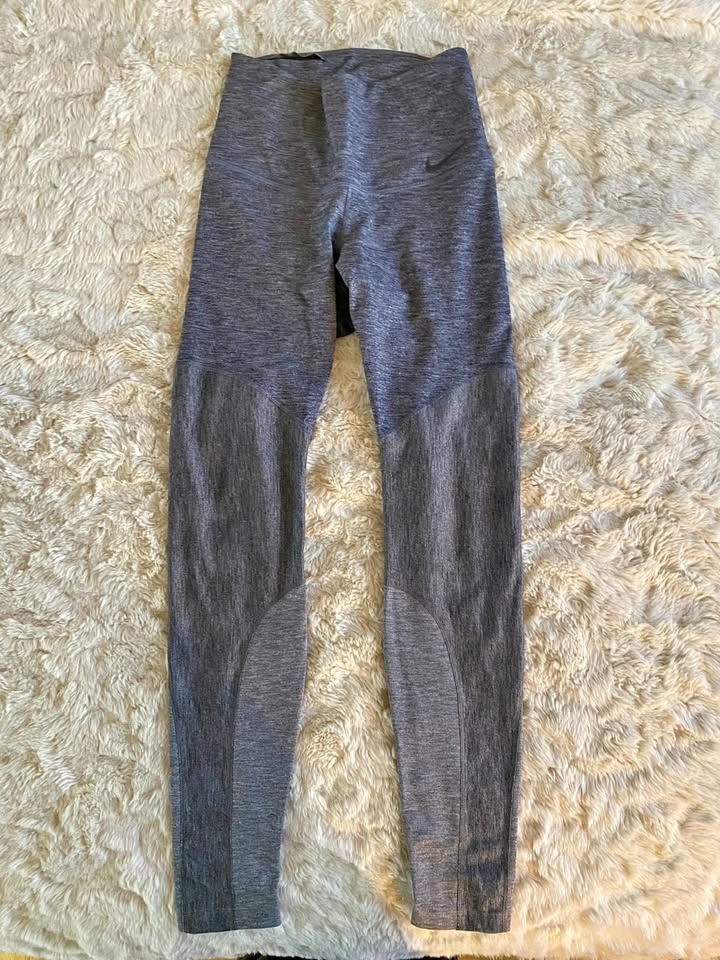 Nike Dri-FIT Grey Colourblock Leggings XS