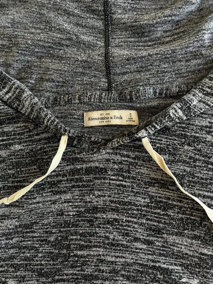 Abercrombie & Fitch Heathered Grey Loose Hoodie Size S - photo 2