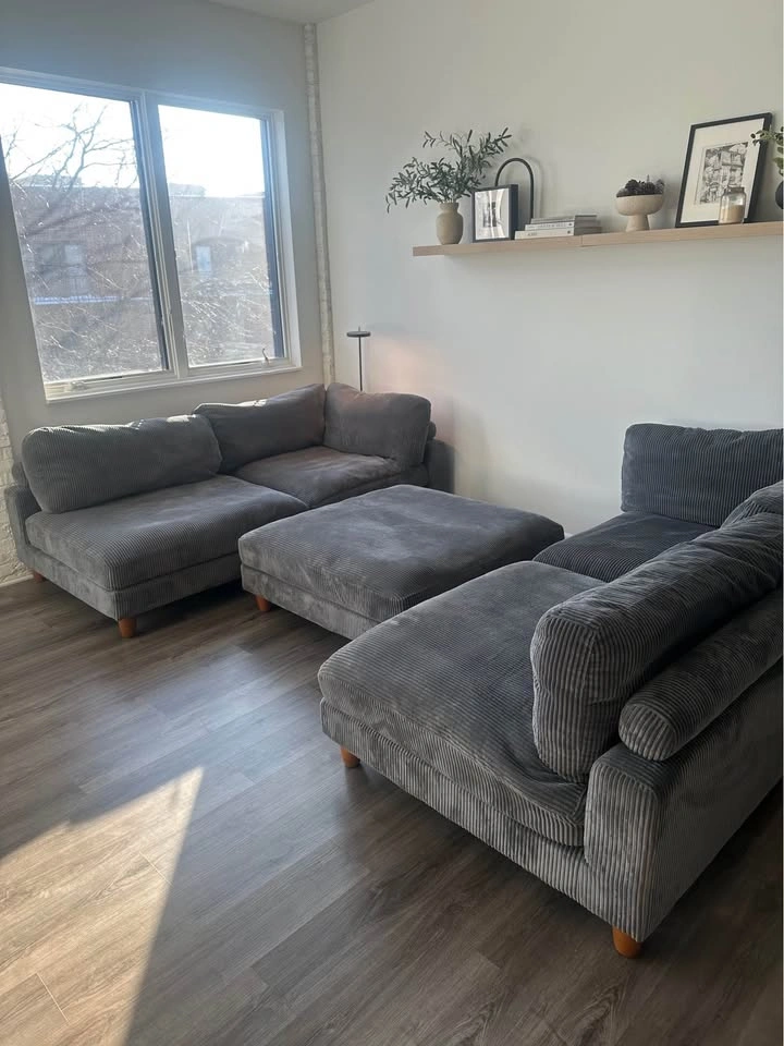 Oversized Corduroy Couch - photo 2
