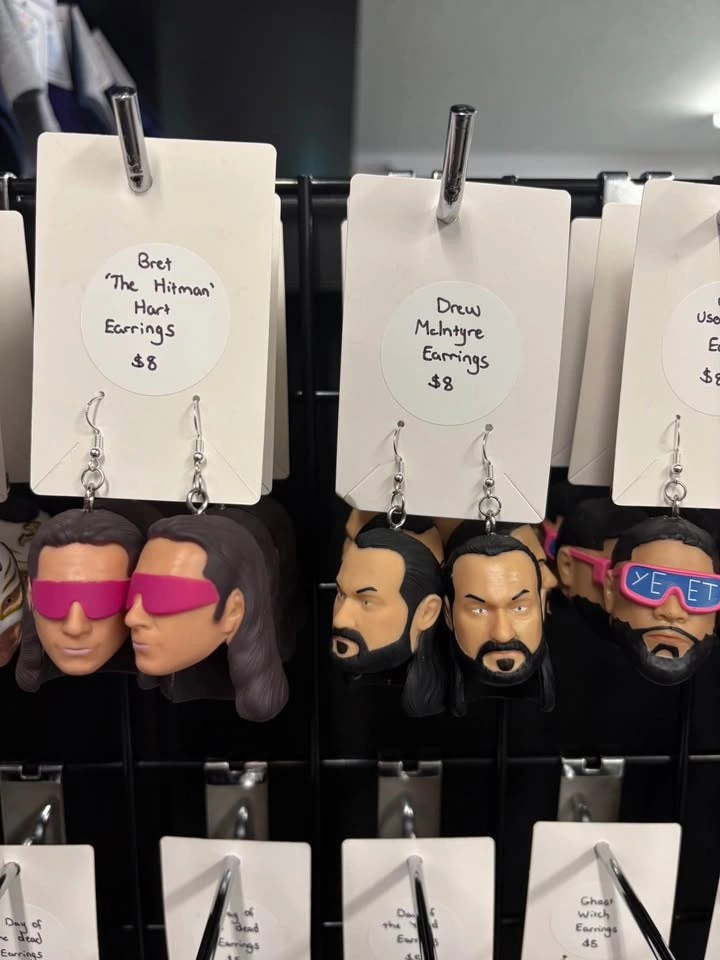 Handmade WWE wrestler earrings - photo 2