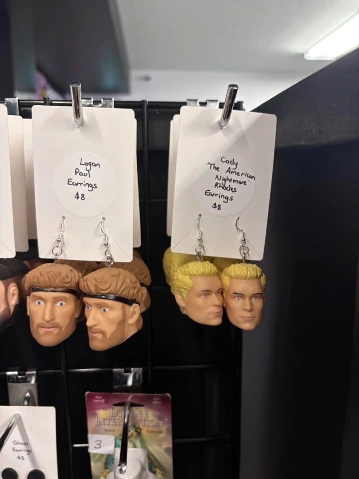 Handmade WWE wrestler earrings - photo 4