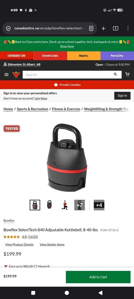 Bowflex kettlebell pair for $130 - photo 4