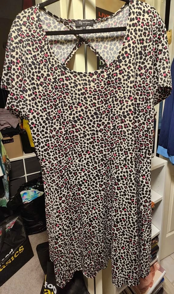 Lily Morgan Leopard Print Dress Size 2X - photo 2