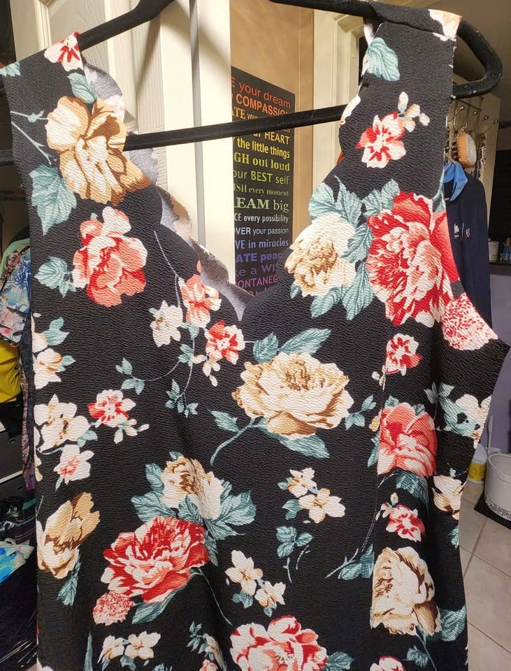 Shein Floral Scalloped Neckline Dress - photo 2
