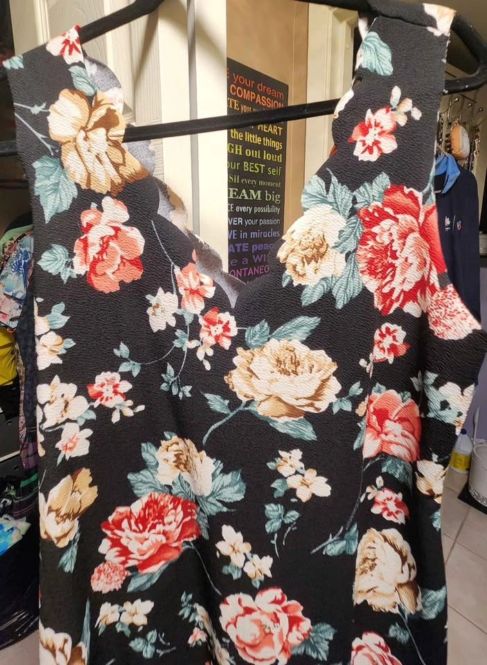 Shein Floral Scalloped Neckline Dress - photo 4