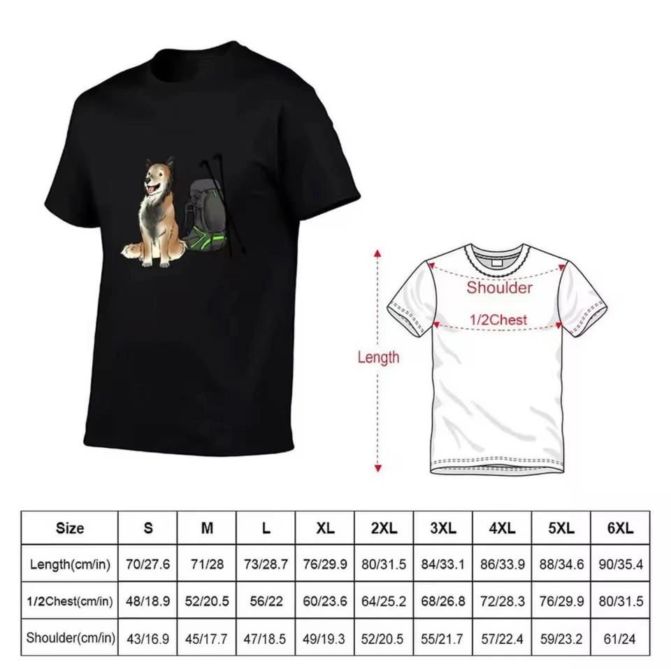 Grey Hiking Dog Graphic T-Shirt - Size Medium - photo 3