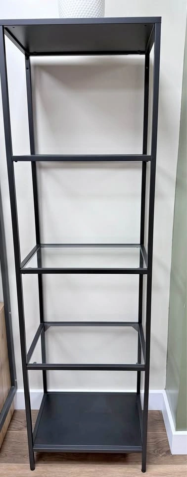 IKEA VITTSJÖ Shelving Units - Black/Glass (Great Condition)