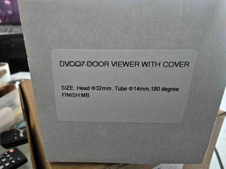 Door viewer with cover