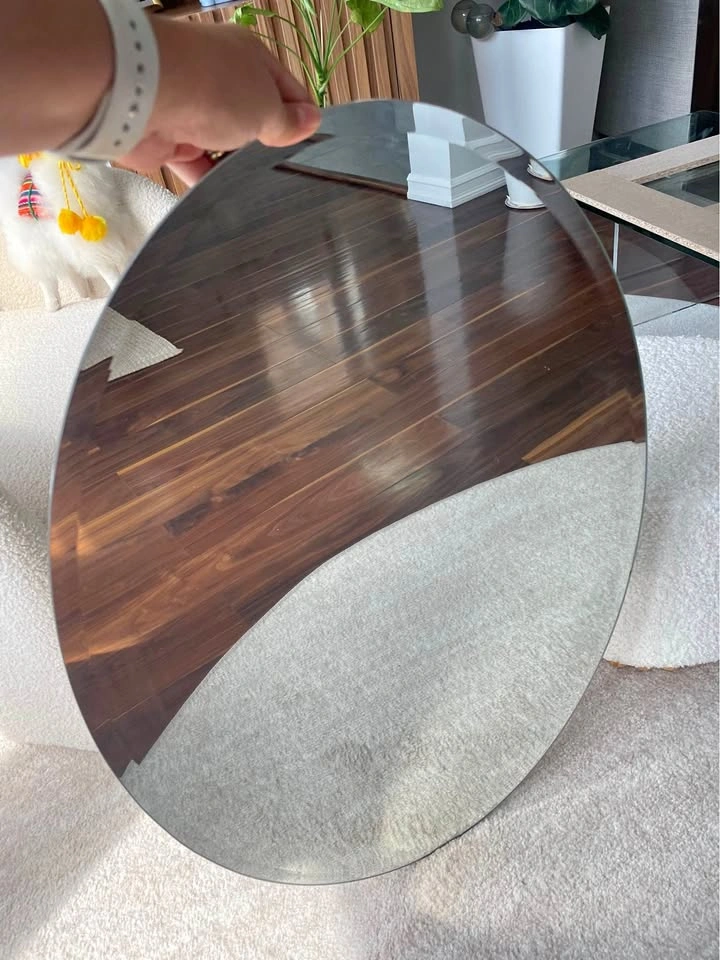 Recessed mirror