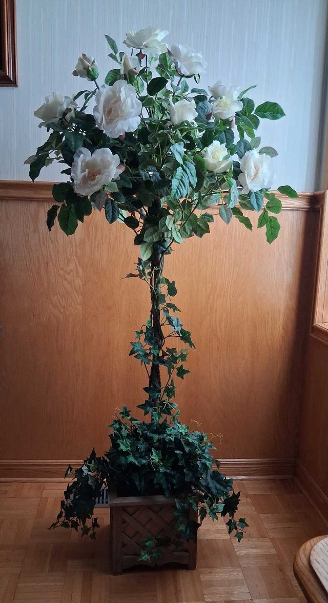 Artificial Rose Topiary