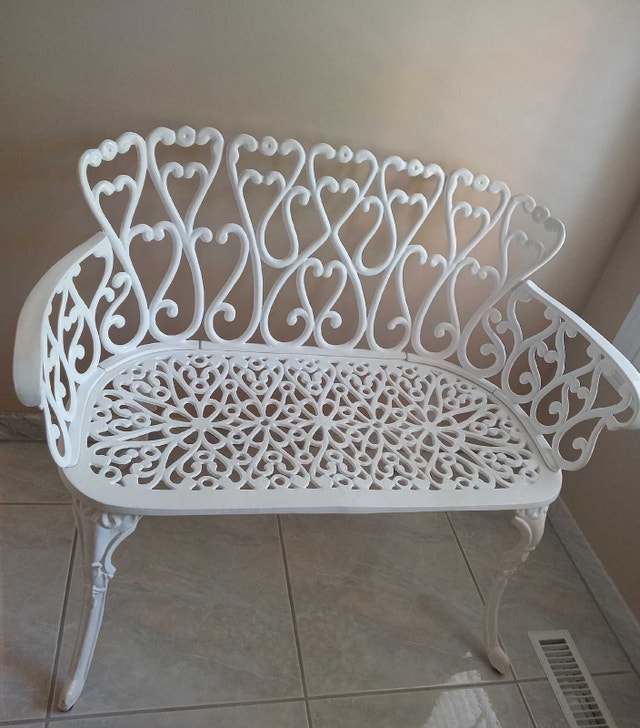Wrought Iron Garden Bench