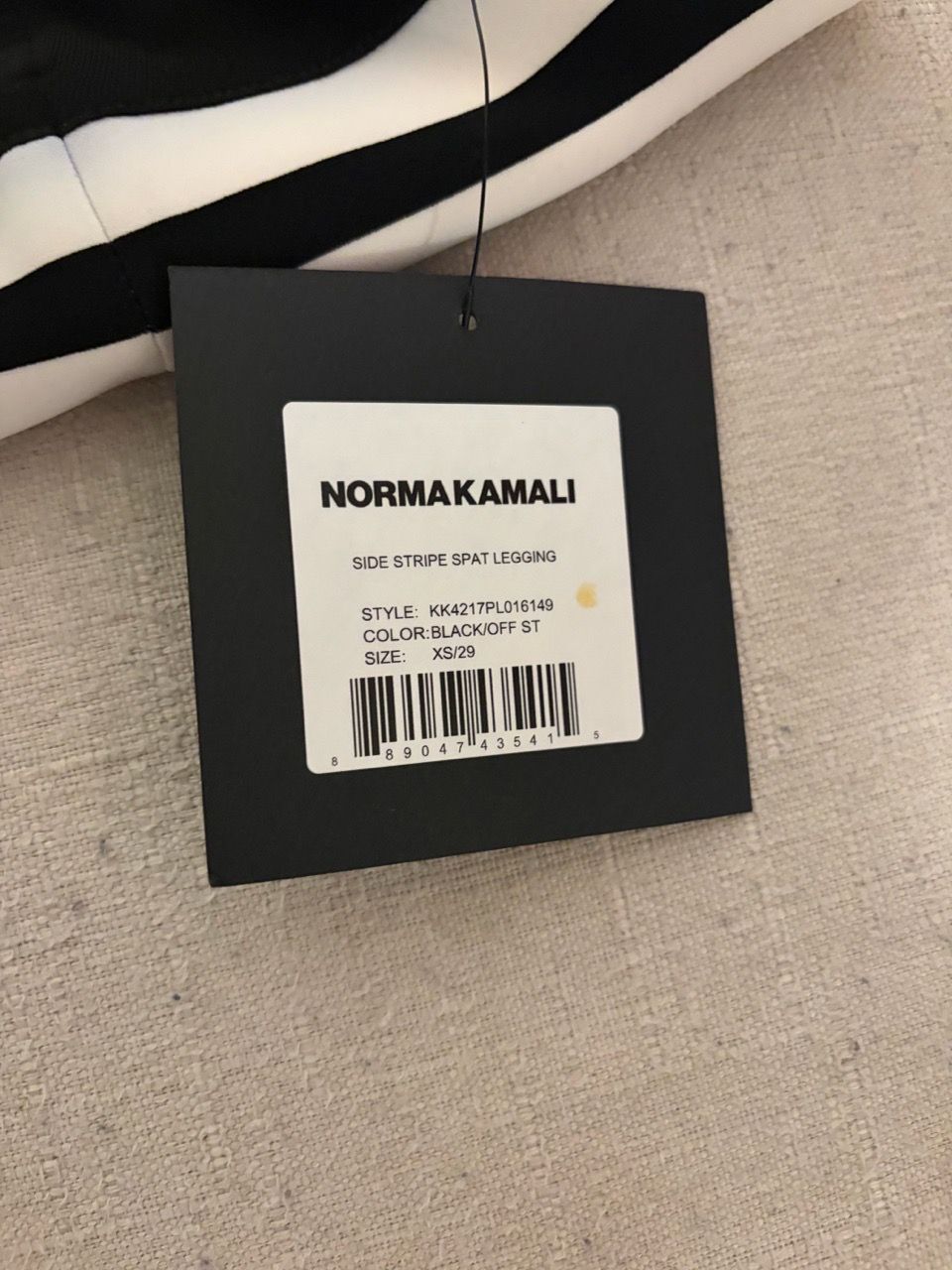 Norma Kamali - Black Flare Pants with White Side Stripes - photo 3