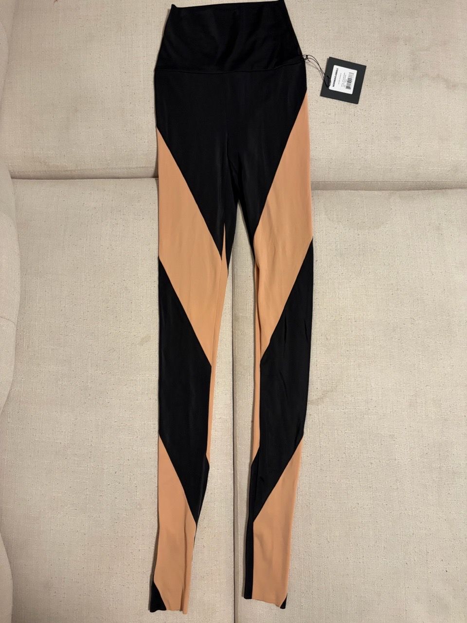 Norma Kamali - High-Waist Color Block Leggings with Tags