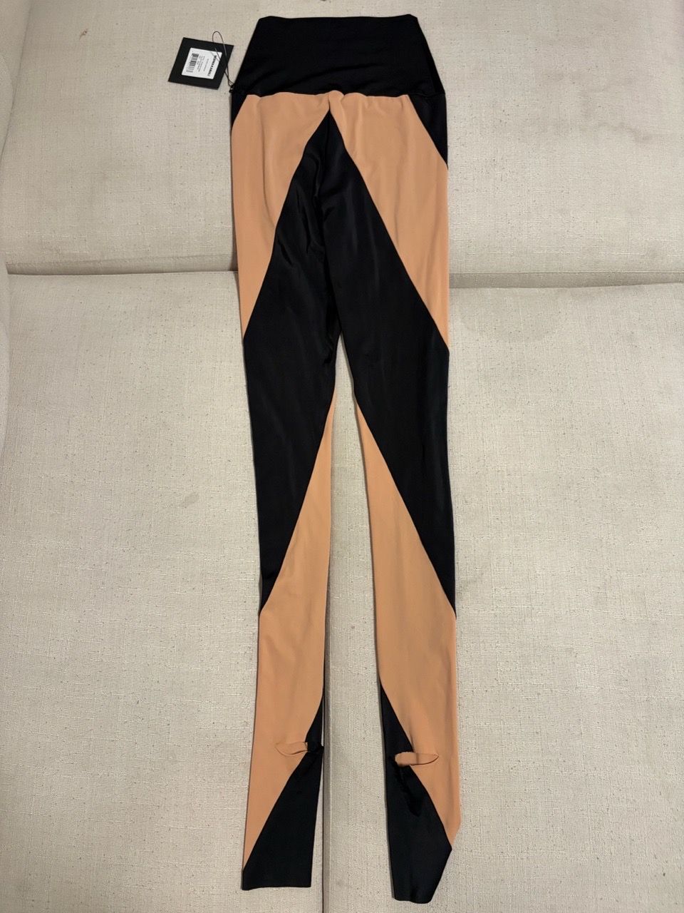 Norma Kamali - High-Waist Color Block Leggings with Tags - photo 4