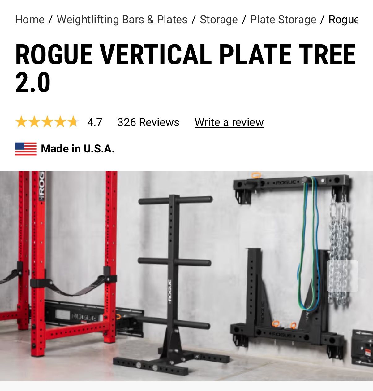 Rogue Weight Plate Tree 🚨MINUS THE BASE🚨 - photo 4
