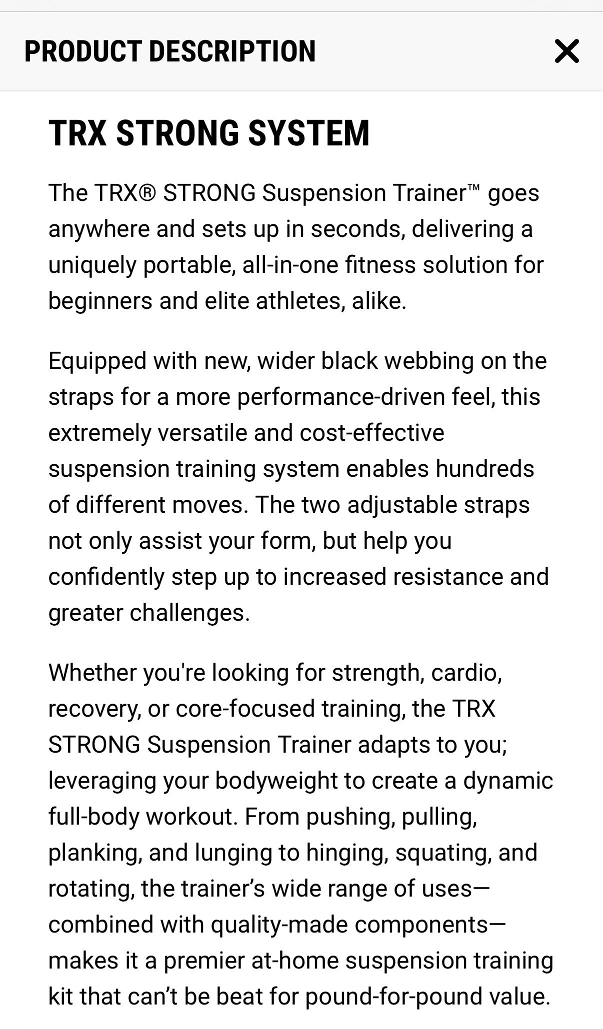 TRX Strong GYM Suspension Trainer - photo 5