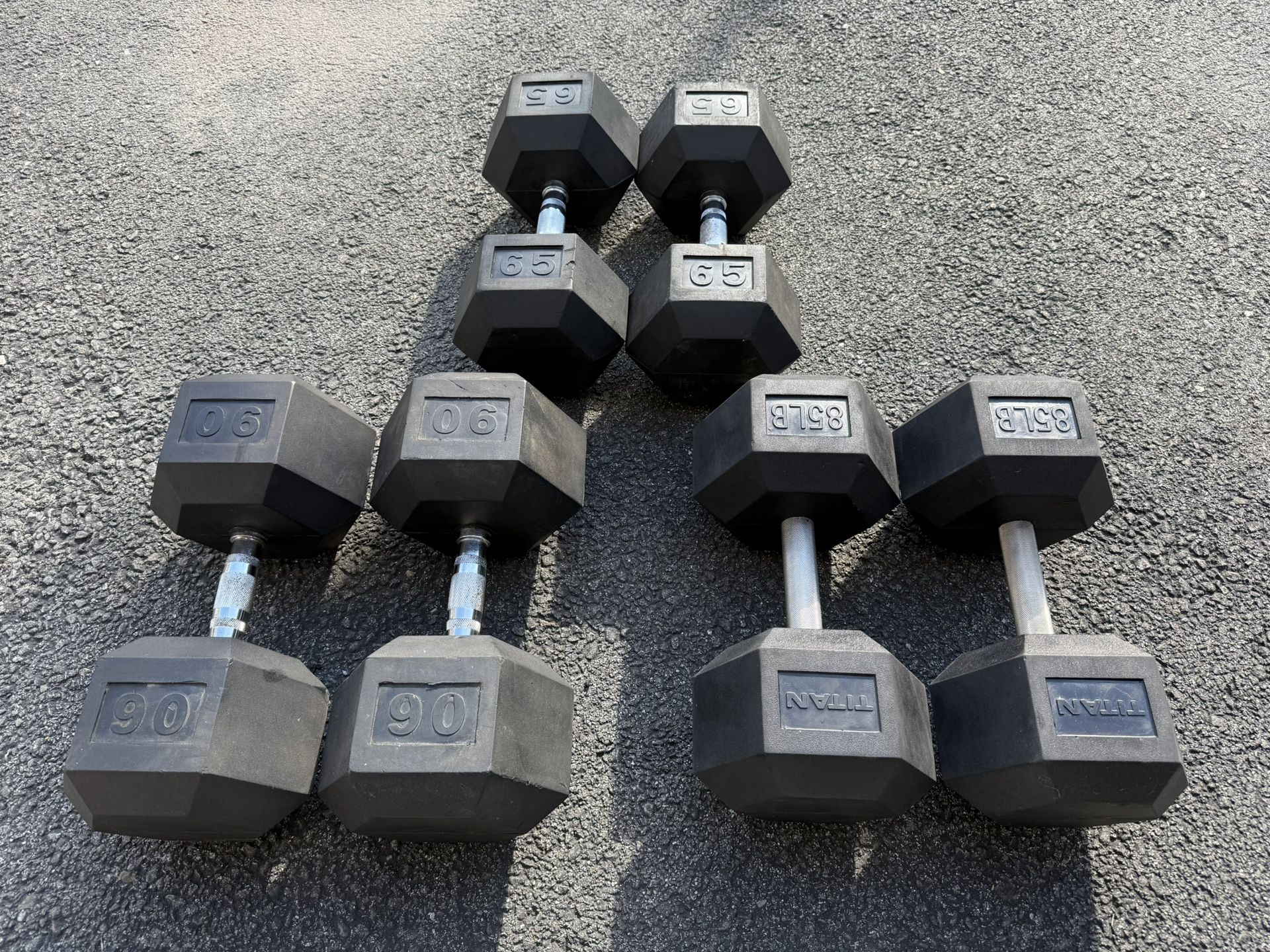 Heavy Rubber Hex Dumbbells 🛑 Prices In Description🛑 - photo 2