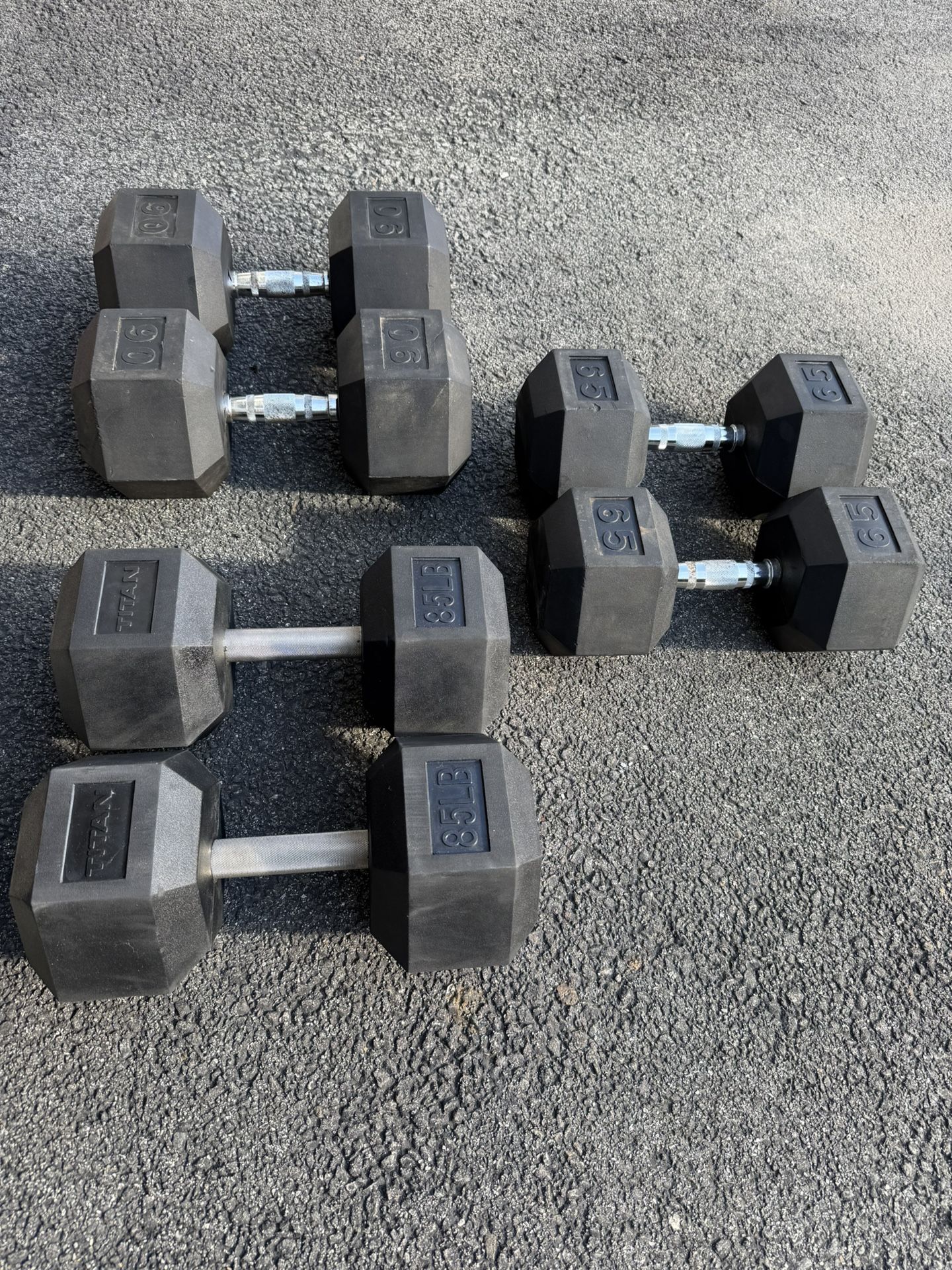 Heavy Rubber Hex Dumbbells 🛑 Prices In Description🛑 - photo 3