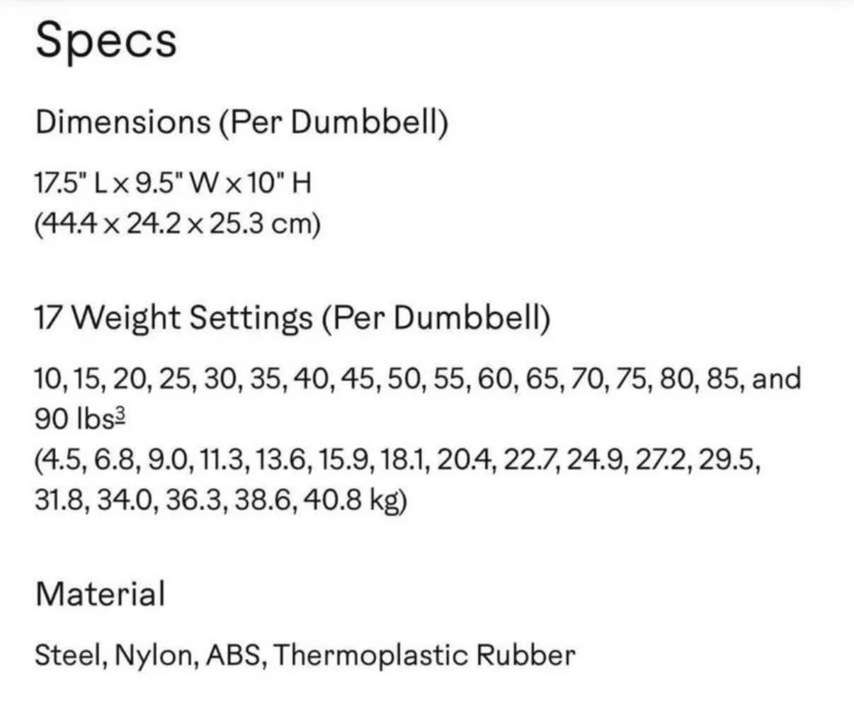 Bowflex Selecttech 1090 Adjustable Dumbbells With Stand image indicator(9)