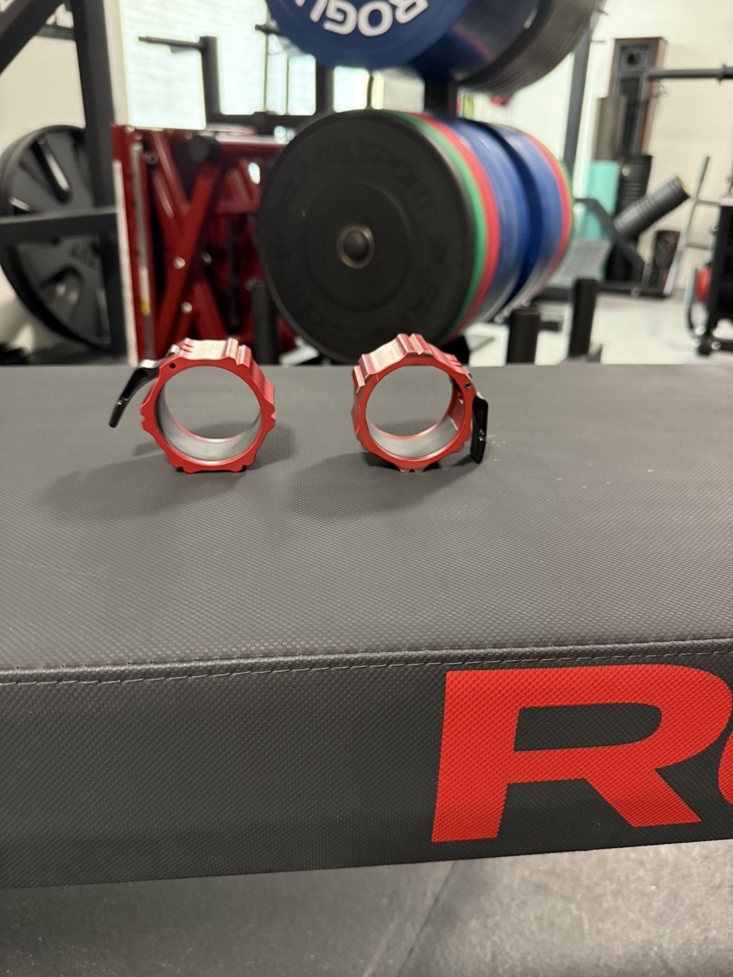 Rogue Fitness OSO Mighty Axle Barbell Collars 2.0 Red
