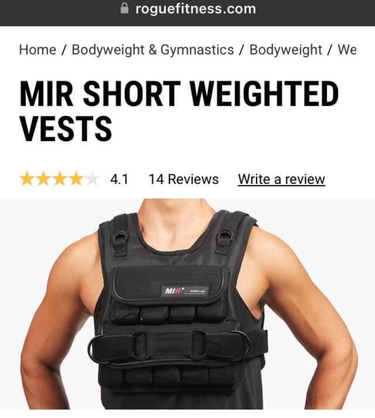 MIR Pro 40 pound WEIGHT VEST - photo 2