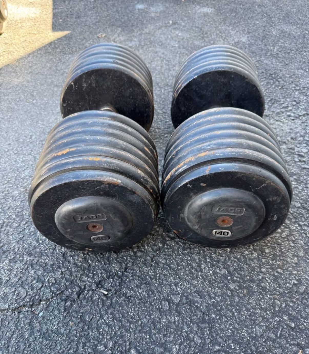 140 & 150 Pound Pro Style Dumbbells