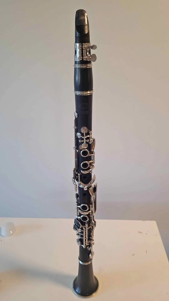 Vintage G. Rudolf Uebel Wooden Clarinet with Original Hard Case