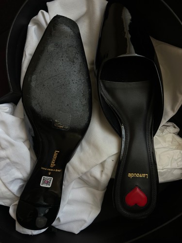 Larroude Women's Shoes Size 9, Black Mule, Handmade in Brazil - photo 3